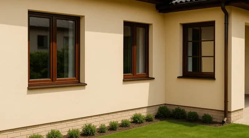 Jakie elewacje najlepiej komponują się z oknami dąb bielony?